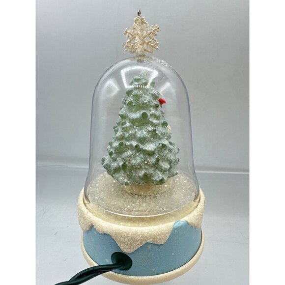 Hallmark Keepsake Snowman Skating A Cool Holiday Ornament Motion Sound Globe - Picture 7 of 12